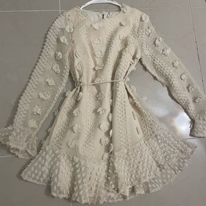 Cream mini dress